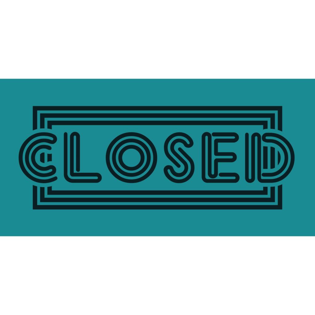 Closed Banner