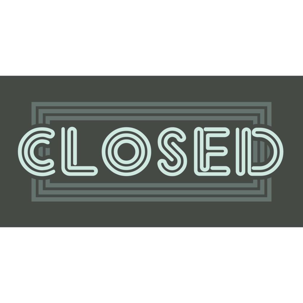 Closed Banner