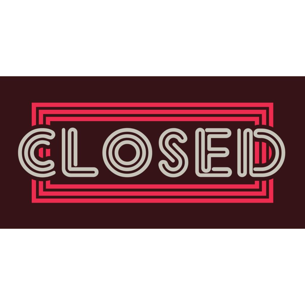 Closed Banner