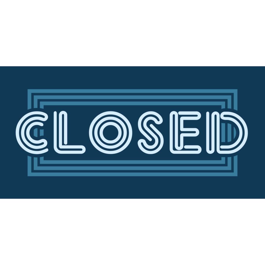 Closed Banner