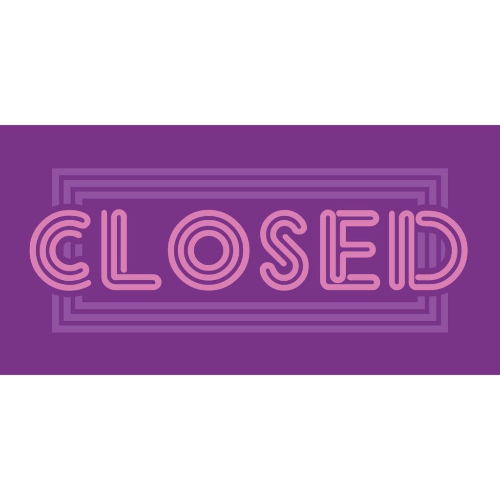 Closed Banner