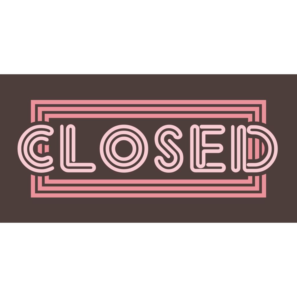 Closed Banner