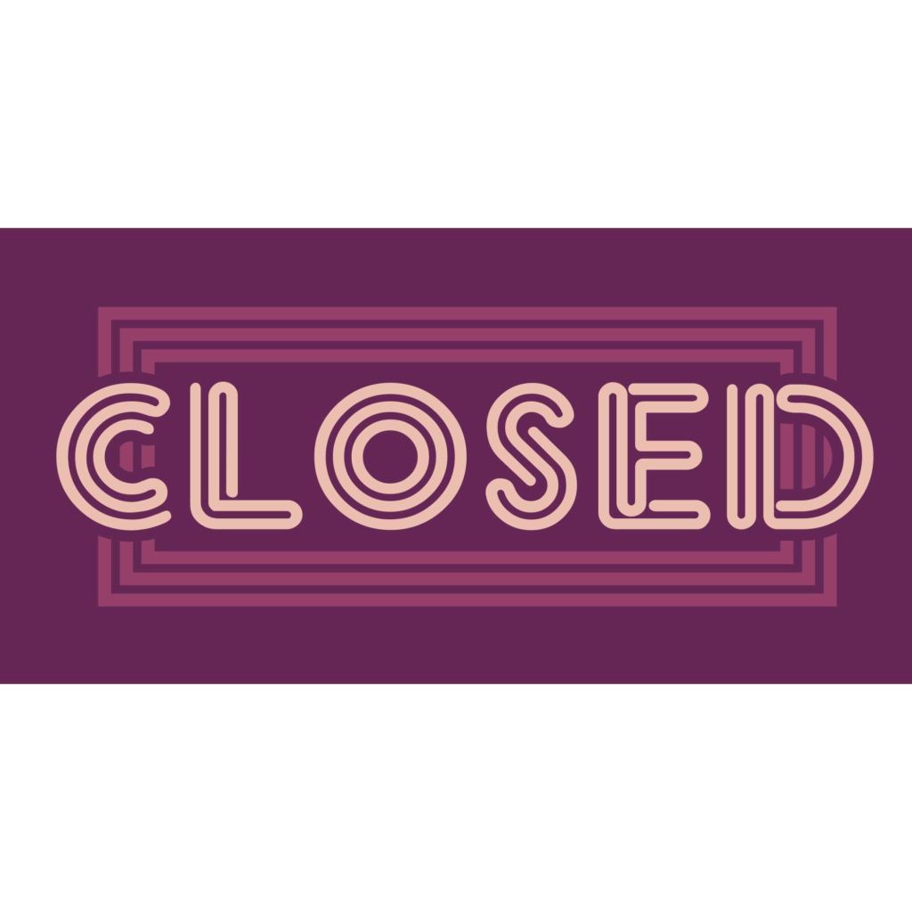 Closed Banner