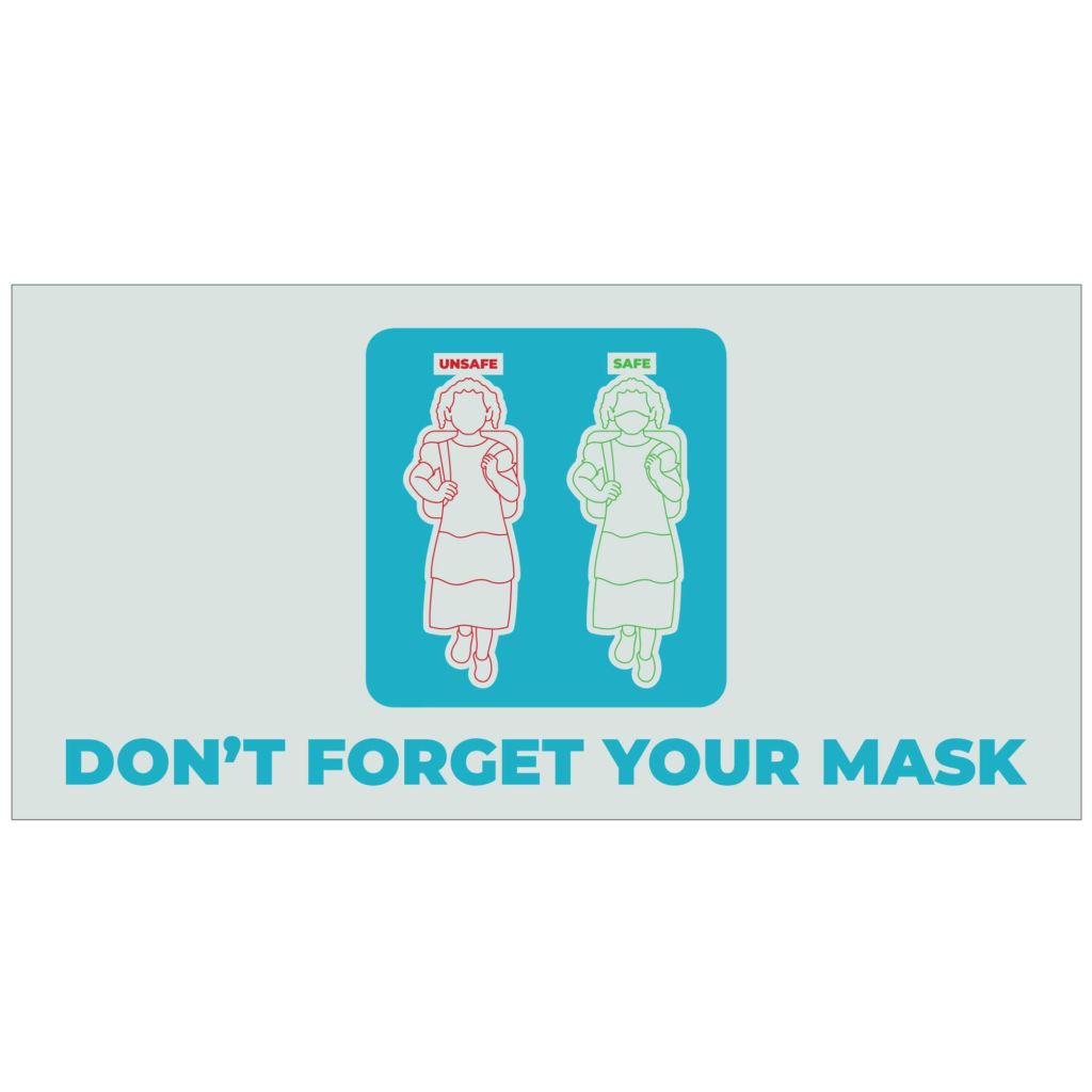 Don't Forget Your Mask Banner