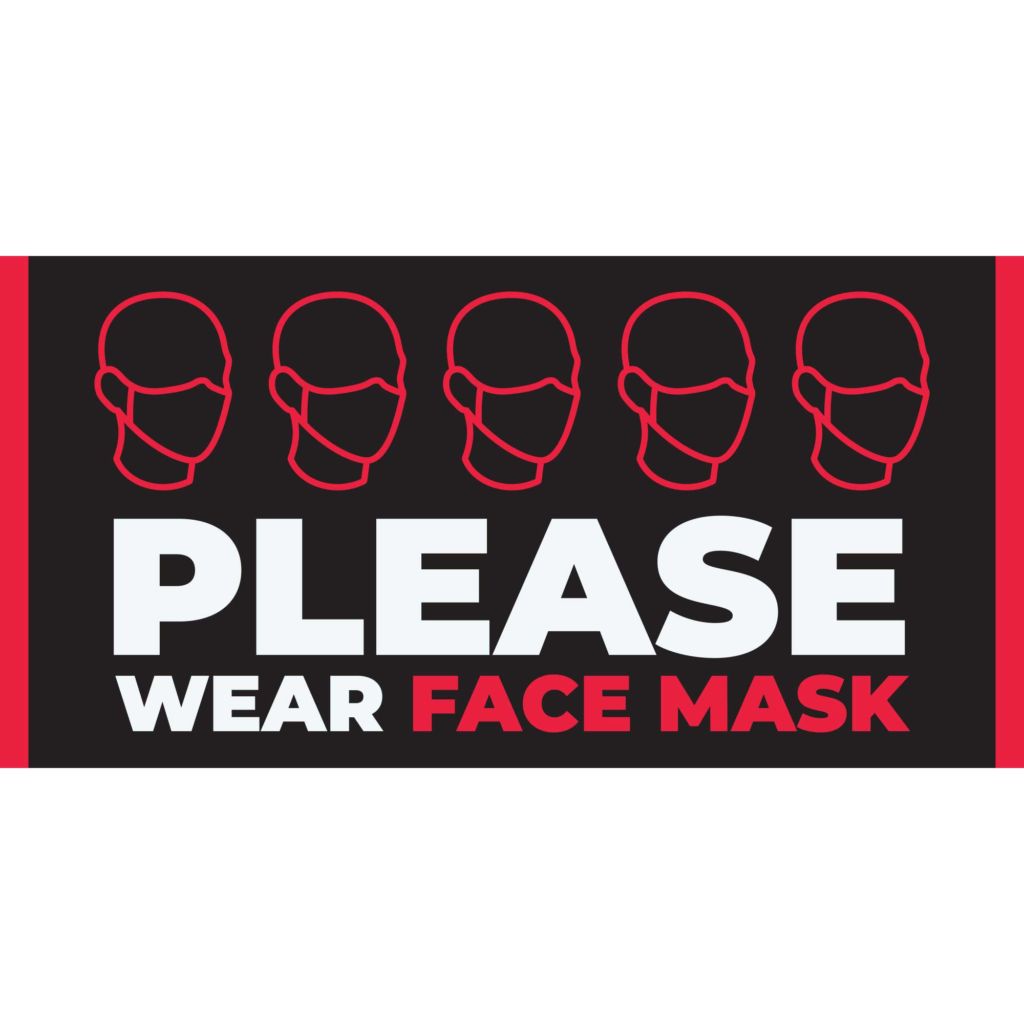 Please Wear Face Mask Banner