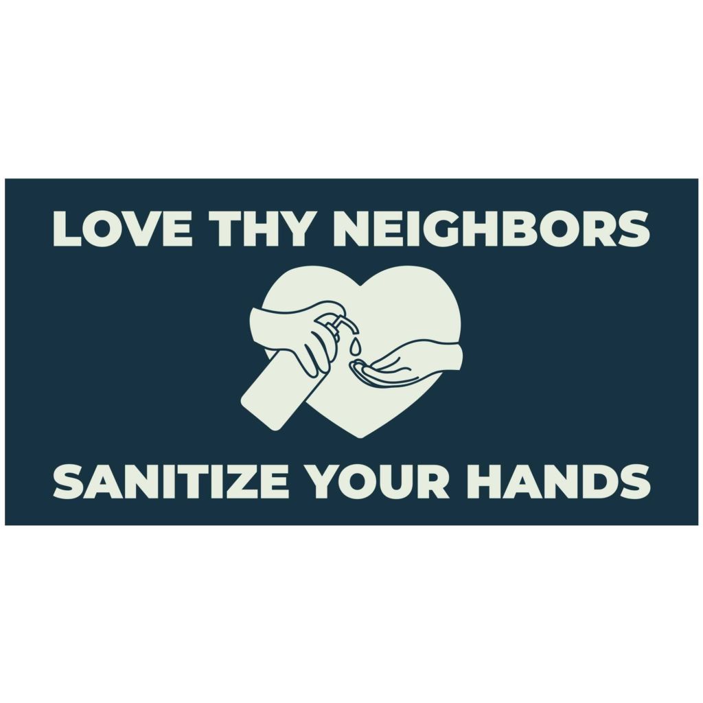 Sanitize Your Hands Banner