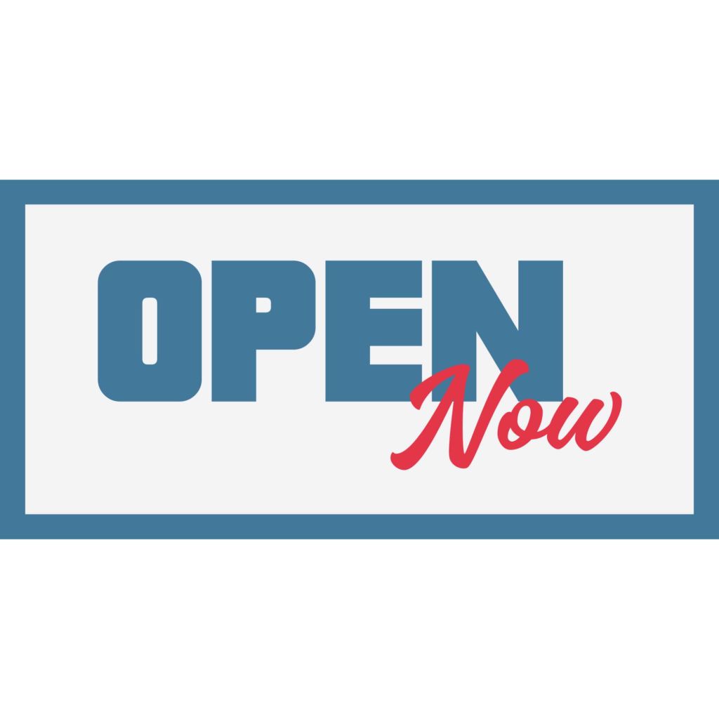 Open Now Banner