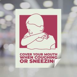 Cover Your Mouth Window Decal