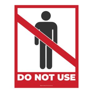 Do Not Use Men's Room | Free Bathroom Sign