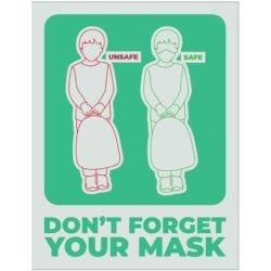 Don’t Forget Your Mask Poster