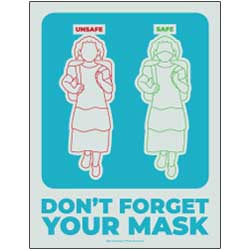 Don't Forget Your Mask Sign
