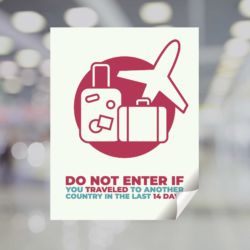 Do Not Enter Window Decal