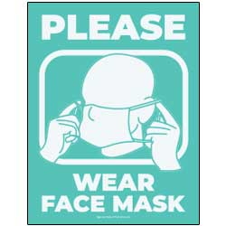 Please Wear Face Mask Sign