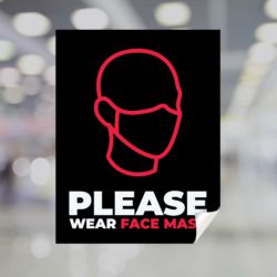 Please Wear Face Mask Window Decal