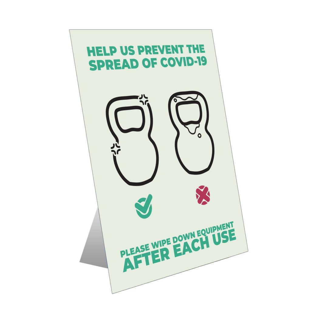 Help Us Prevent The Spread Of COVID-19 Tabletop Sign
