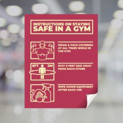 Instructions On Staying Safe Window Decal