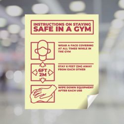 Instructions On Staying Safe Window Decal