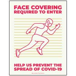 Face Covering Required To Enter Sign