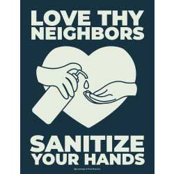 Sanitize Your Hands Sign