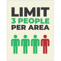 Limit 3 People Poster