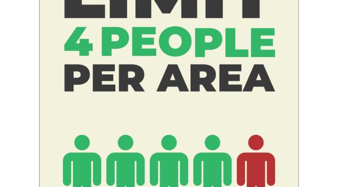 Limit Per Area – 4 People