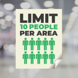 Limit 10 People Yard Sign