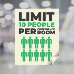 Limit 10 People Yard Sign