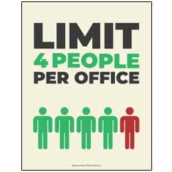 Limit 4 Per Office Sign