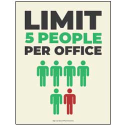 Limit 5 Per Office Sign