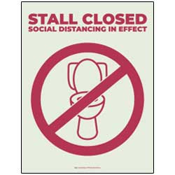 Stall Closed Sign