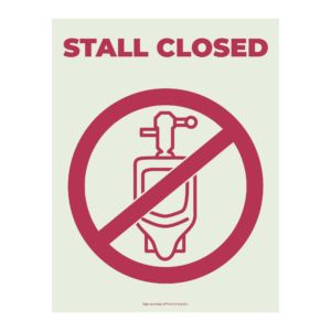 Urinal Stall Closed | Free Men's Bathroom Sign