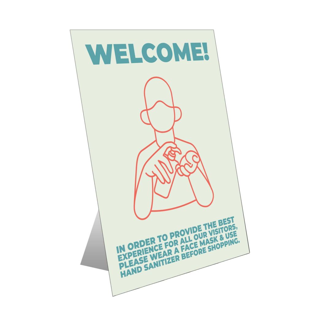 Welcome Table Top Sign