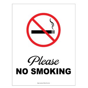 Free Please No Smoking Sign