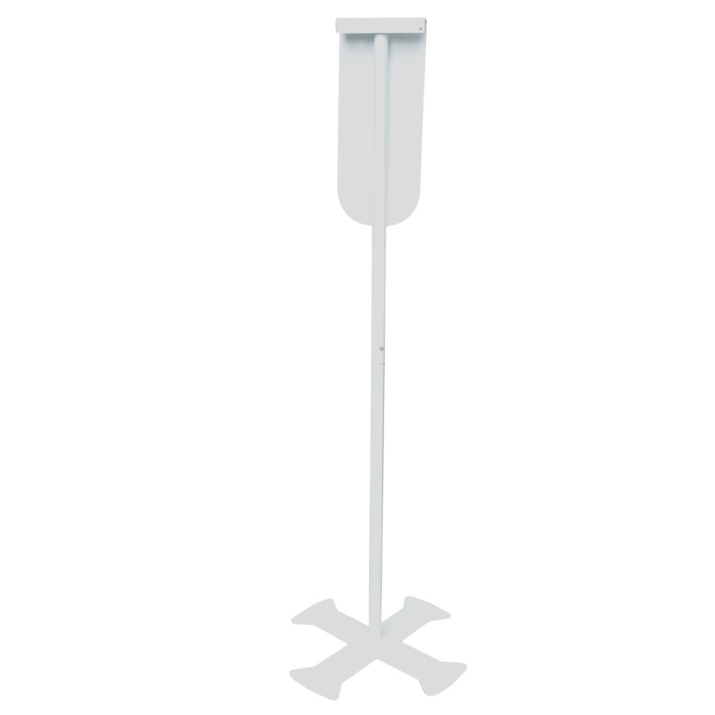 White Hand Sanitizer Stand Back