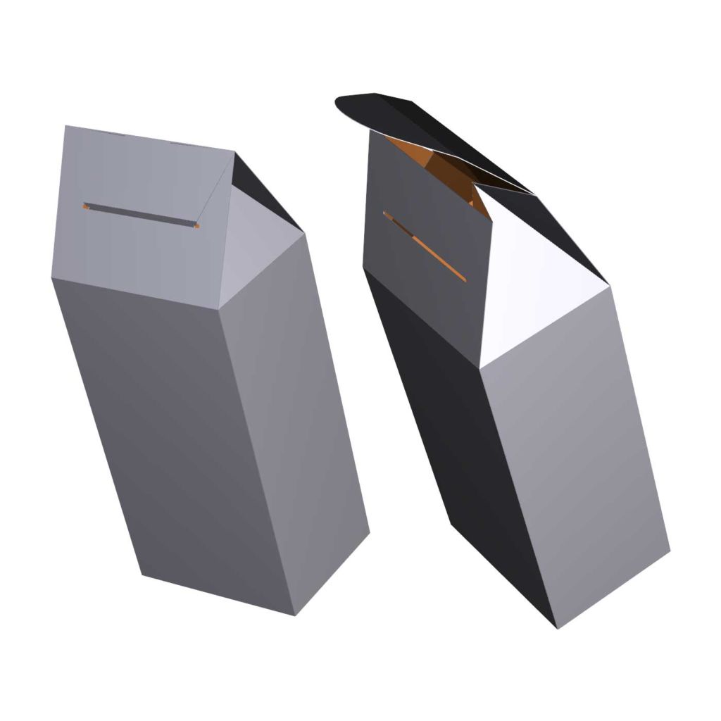 9.75-in H x 6-in W x 4.25-in D Custom Printed Rectangular Boxes