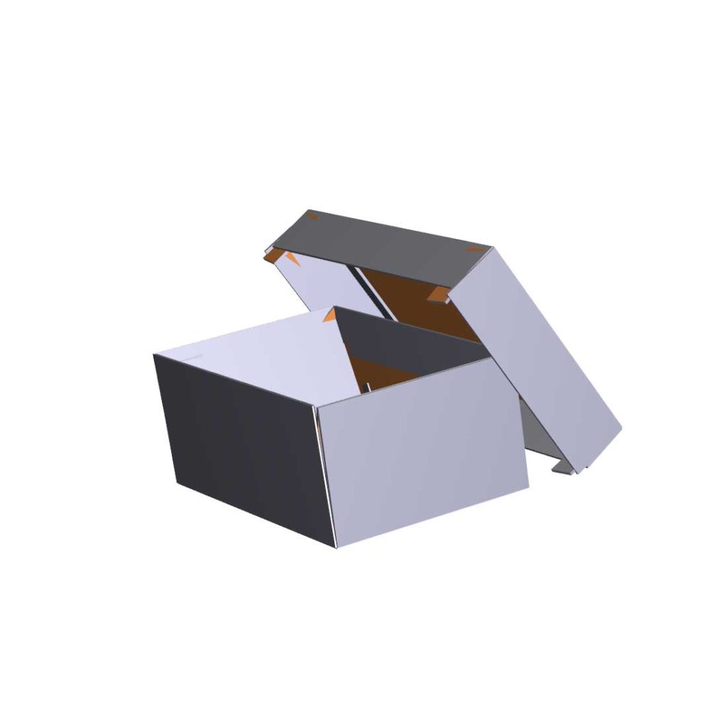 1.5-in W x 2.25-in L x .25-in H rectangular box top and bottom.
