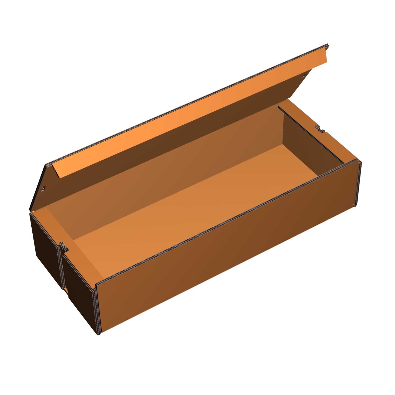 "7.75-in W x 20-in L x 4.25-in H rectangular box. | Plum Grove