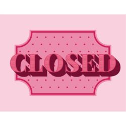 Closed Pink Poster