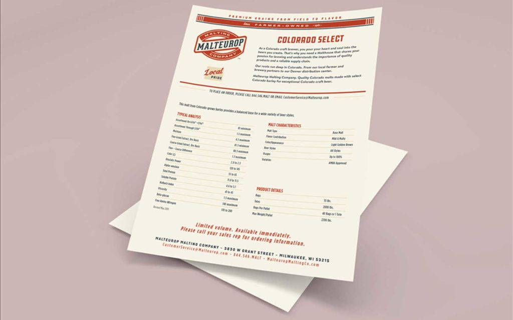Craft Beer Sell Sheet