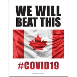 We Will Beat This #COVID19 Canadian Flag