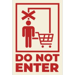 Do Not Enter Floor Decal