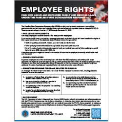 Employee Rights Families First Coronavirus Response Act Poster
