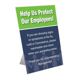 Help Us Protect Our Employees Sign