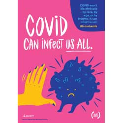 COVID Can Infect Us All Poster