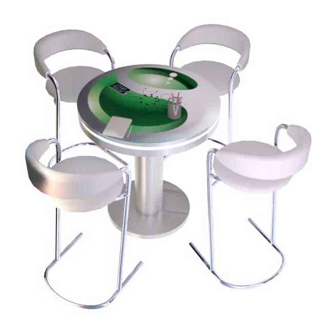 Bar table USB charging