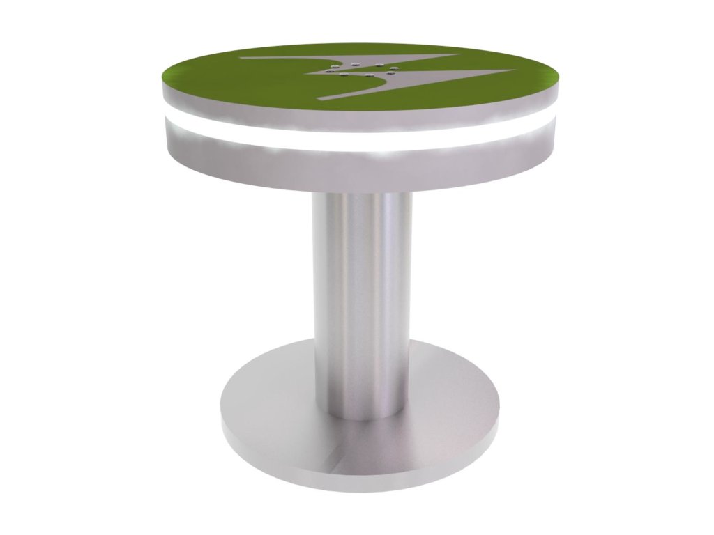 led end table with usb charging