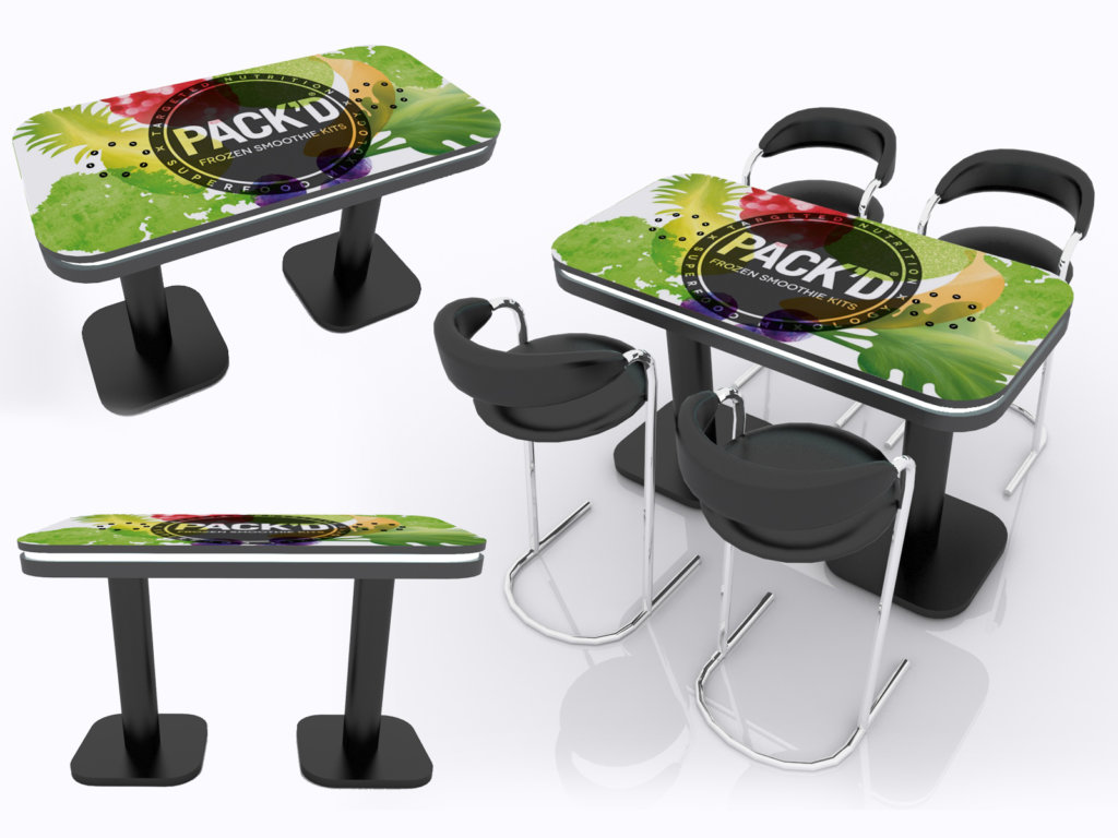 LED light USB Charging Tables