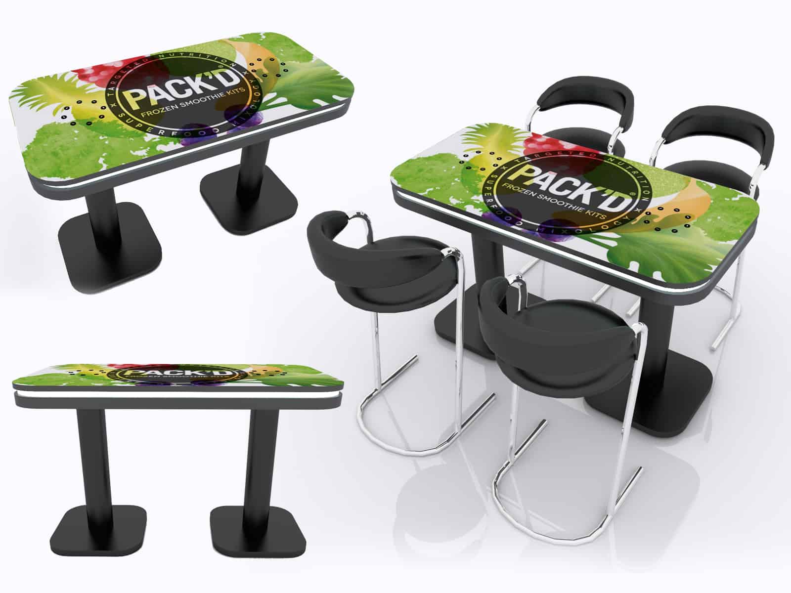LED light USB Charging Tables