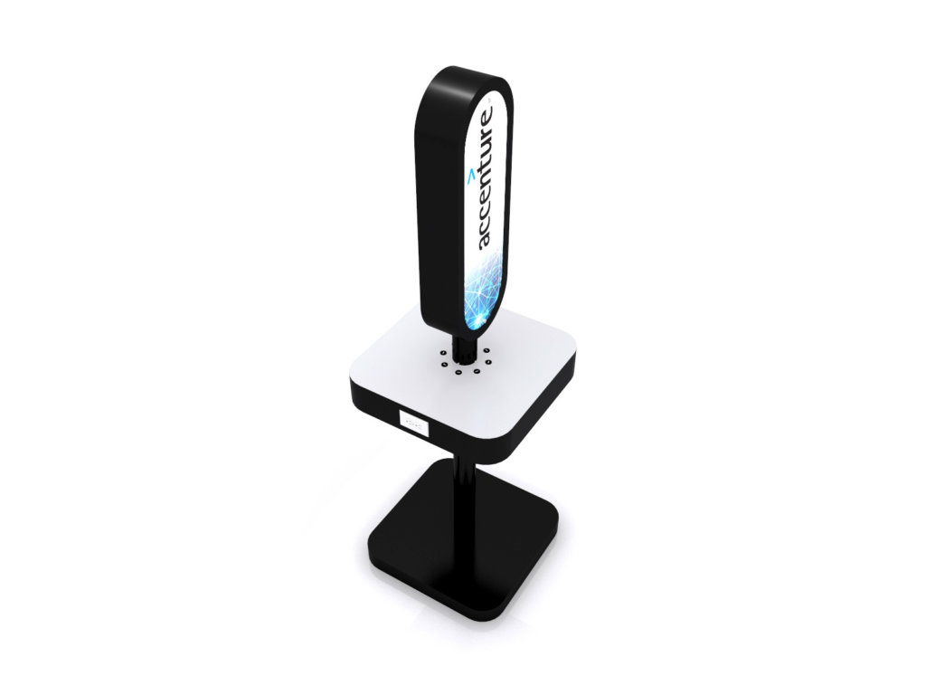 oval sign charging station