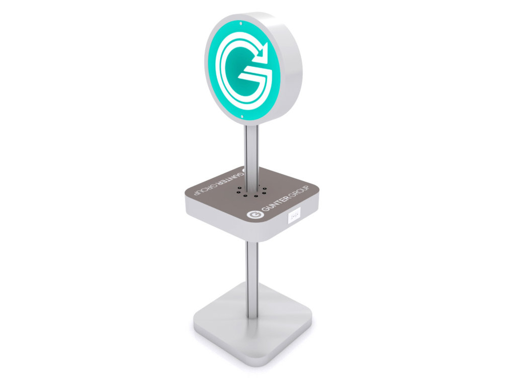 silver charging station